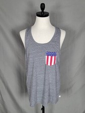 Venley Men's Large Gray Tank Top Made In USA