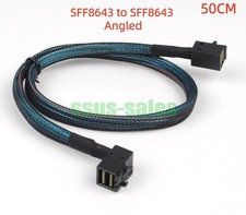 50CM Right Angle SFF-8643 to SFF-8643 SAS Cable 12Gbps Server Wire SAS3.0/6Gbps