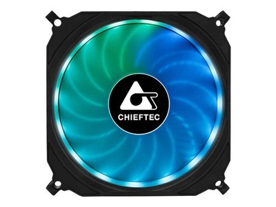 Chieftec CF-1225RGB Fan 12cm 1200RPM Black Case Fan 16dB 1200rpm 12