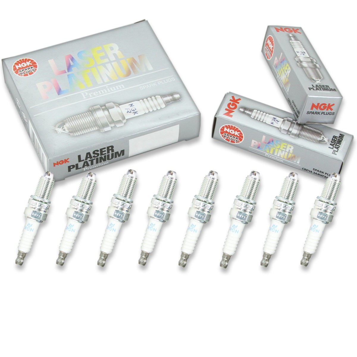 8 pc NGK 7415 DCPR8EKP Laser Platinum Spark Plugs for YR6LDE 12 12 0 022 902 yk