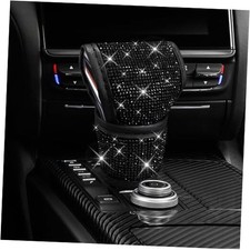 Bling Auto Gear Shift Knob Cover, Car Shifter Cover, Sparkly Crystal Black