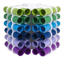 White Vinyl Storage Tower 6864XL - Sheet Organizer for 36 Vinyl Rolls