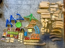 Huge Lot Of Thomas The Train Wood Railways Bridges, Track, bridges, tunnels 150