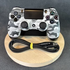 PlayStation 4 - Urban [White] Camouflage Wireless Controller - Tested