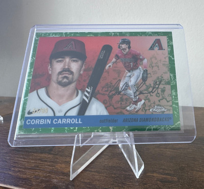 Topps 2025 Chrome Corbin Carroll #70 Green /99 Arizona Diamondbacks