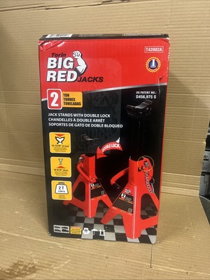 BIG RED T43002A Torin Stahl Wagenheber Ständer passt verlängerte Höhe LKWs 3 Tonnen 1 Paar