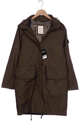 Esprit Mantel Damen Jacke Parka Gr. S Baumwolle Grün #weaahwf