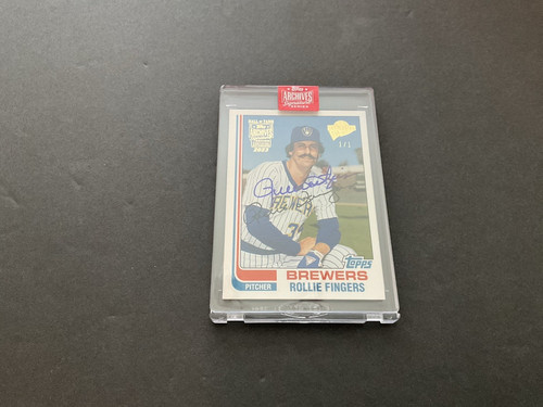 2023 Topps Archives ROLLIE FINGERS Auto  1/1 2004  Hall Of  Fame Fan Favorites