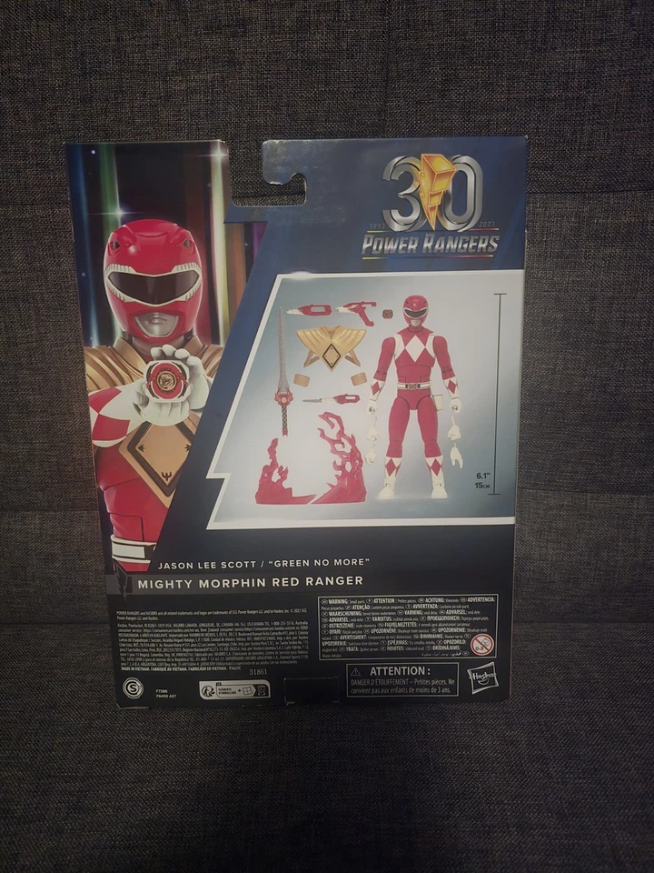 Power Rangers Lighting Collection Remastered Red Ranger Hasbro Foto 4 de 4