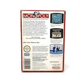 Monopoly Nintendo NES FRA PAL B