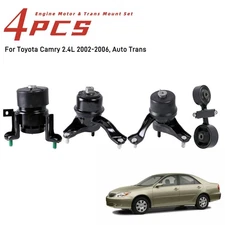 4x Engine Motor & Transmission Mount for Toyota Camry 2002-2006 2.4L Auto Trans.
