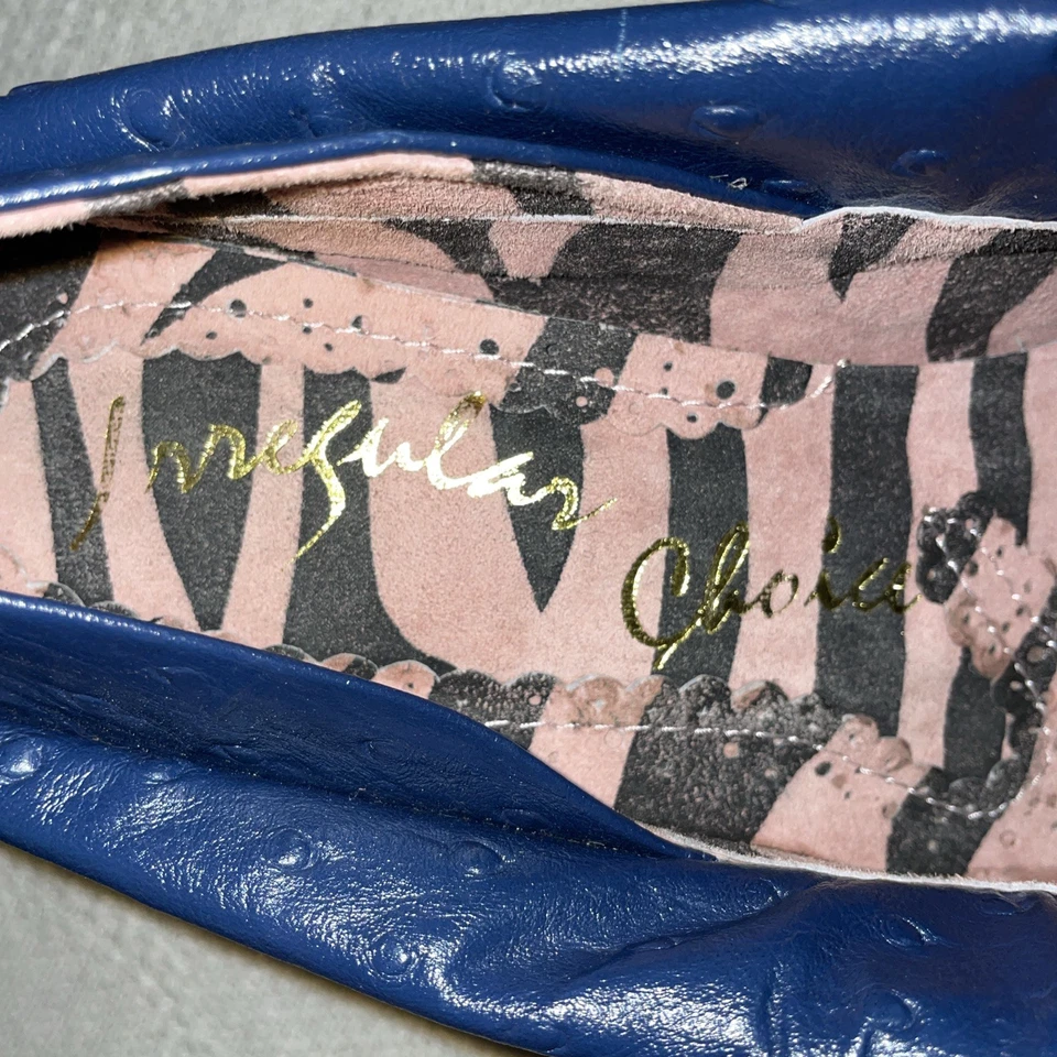 Irregular Choice Women’s Fashion Heels Size 7 M Blue Leather Going Out Party Fun - Image 2 of 4