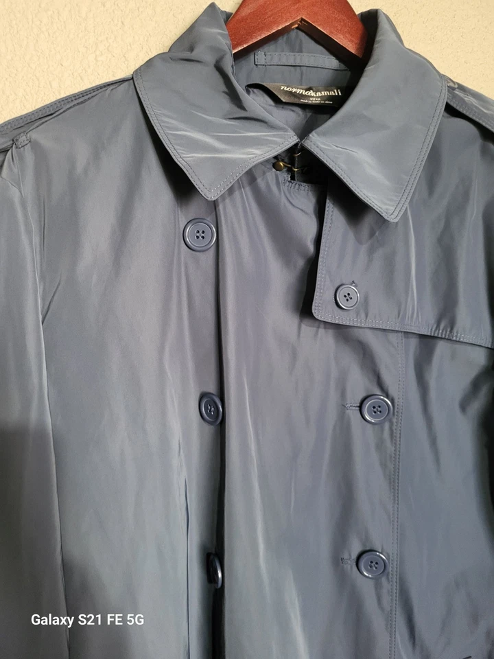 Norma Kamali ~Woman Plus Size XL~ Trench Coat Double Breasted  - Image 4 of 4