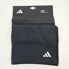 Adidas Golf Club Towel Black 17" x 40" IA2696 New