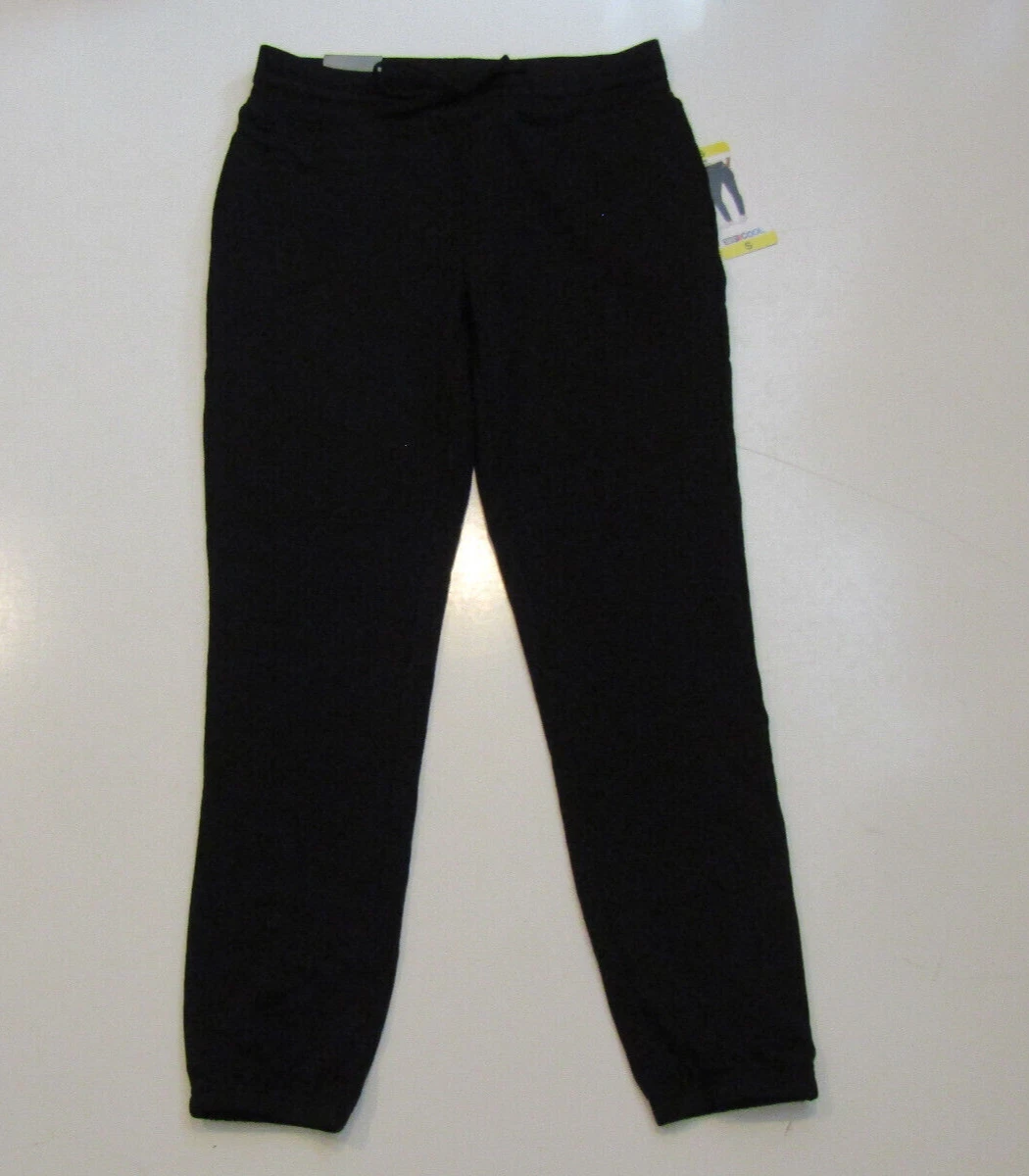 32 Degrees Womens Pull On Sweatpants Lounge Joggers Black Size Large L NWT