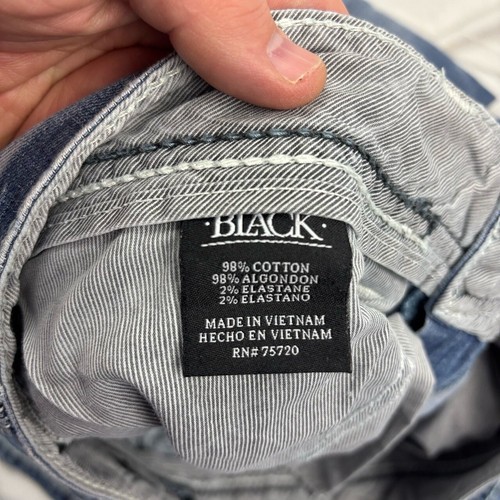 Buckle Black Mens BBLA948 Jeans Blue Faded Whiskering 32XL Holes - 第 5/11 張圖片