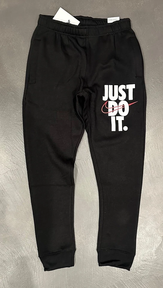 Mens Nike Athletic Gym Just Do It Jogger Fleece Pants Sweatpants New