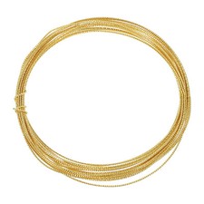 16.4Ft Textured Copper Jewelry Wire 22 Gauge 18K Gold Plated Brass Twist Wire