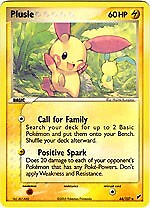 Pokemon EX Deoxys  44/107 Uncommon Card - Plusle