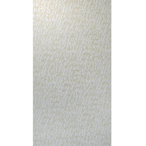 Ronald Redding Masterworks white beige cream Novelty hand writing Wallpaper 3D - Picture 2 of 10
