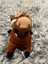 Disney Store Mini Bean Bag Plush 8  Pumbaa New With Tag