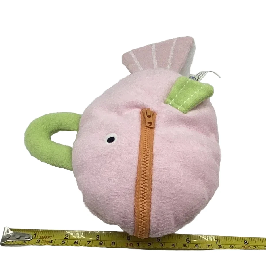 Bolsa de aseo Pottery Barn para niños peces rosa océano bebé animal viaje playa baño Foto 4 de 4