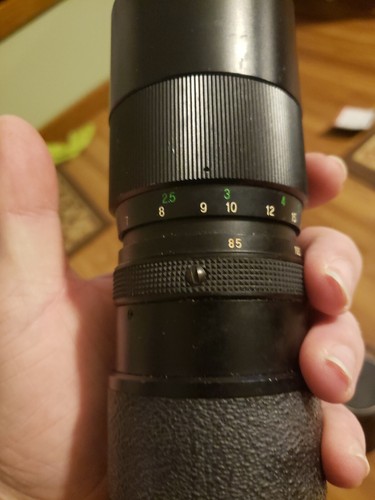 Vintage Vivitar 85mm-205mm F 1:3.8 Tele Zoom Lens w Case B - Picture 4 of 6