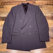 Vintage Pierre Cardin Double Breasted Blazer 42R Gray Wool USA