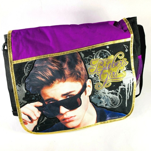 Justin BIEBER Large Messenger Bag Bieber's Girl 15"x11" Book Bag