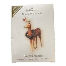 Peaceful Animals Deer Hallmark Keepsake Ornament 2007 Appreciation Gift NOS