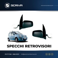 Fiat Panda 169 03>08 Mechanische AußEnspiegel Paar Links+Rechts Schwarz
