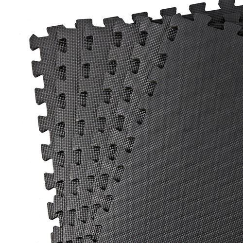 Exercise Mat 24''x0.5'' EVA Interlocking Foam Floor Mat Gym Workout Mat 12 Tiles - Picture 5 of 21