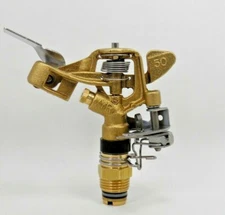 1 NEW VYRSA #50S 1/2" BRASS IMPACT SPRINKLER- FAST POWERFUL STRONG ROTATION 