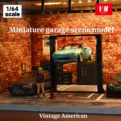 1/64 Diorama City Car Garage Model LED Lighting Scene Display Building Model Toy - Picture 38 of 47