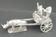 15mm Fantasy Rhinomen Light Chariot with Rhino (1 Chariot & Crew)