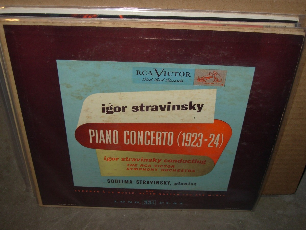 Igor Stravinsky piano concertoの10インチLP Igor Stravinsky, Vladimir Ashkenazy, Deutsches Symphony