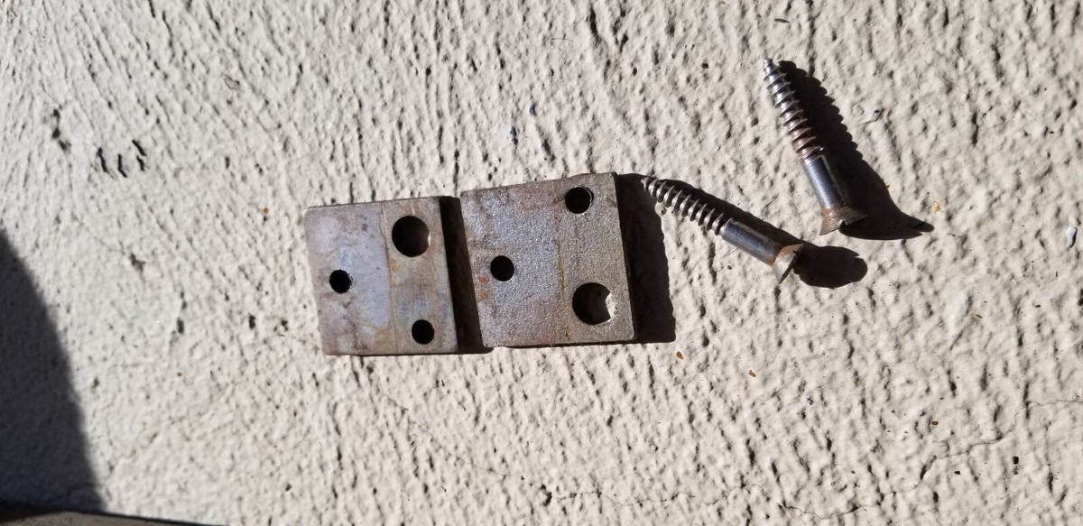 Vintage White Sewing Machine Hinges Screws And Plates | eBay