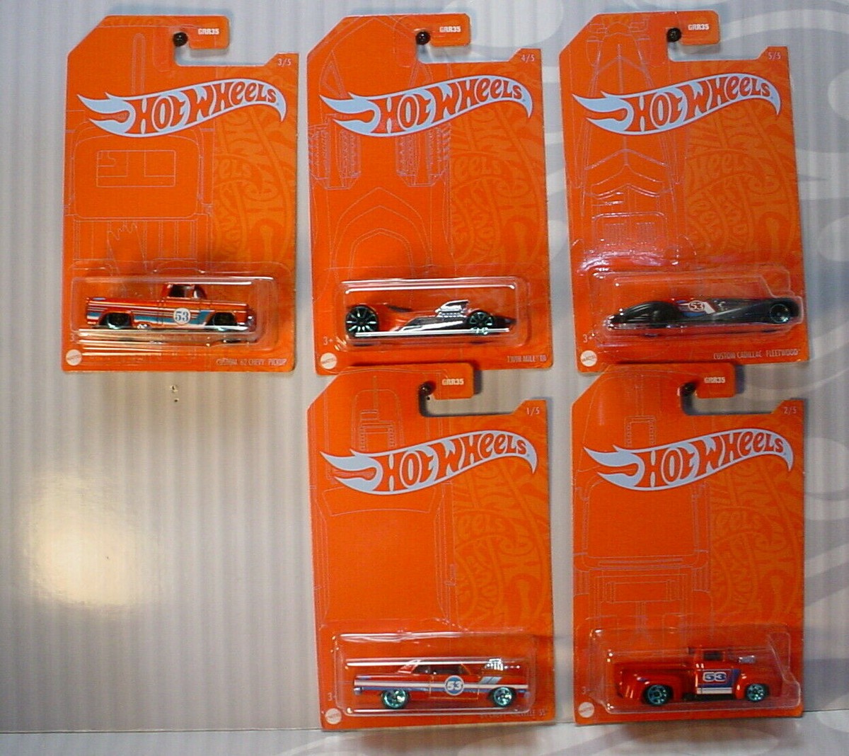 2021 Hot Wheels 53rd ANNIVERSARY Series ☆Orange & blue ☆GRR35