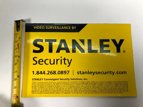 Sign Security Video Surveillance Alarm System CCTV Cameras Sticker Secured By - Picture 2 of 10