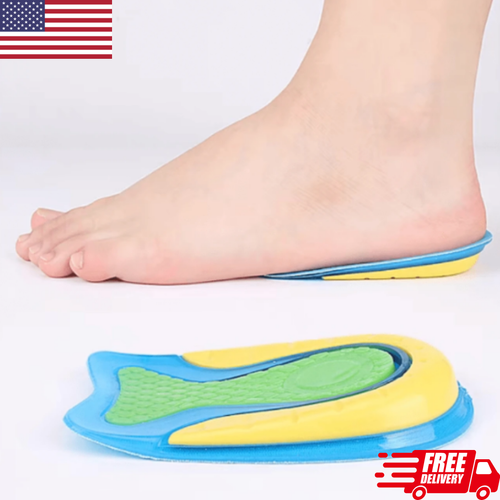 2pcs Heel Pain Relief Cushion Pad Silicone Heel Cup For Anti-Spur Height Insoles