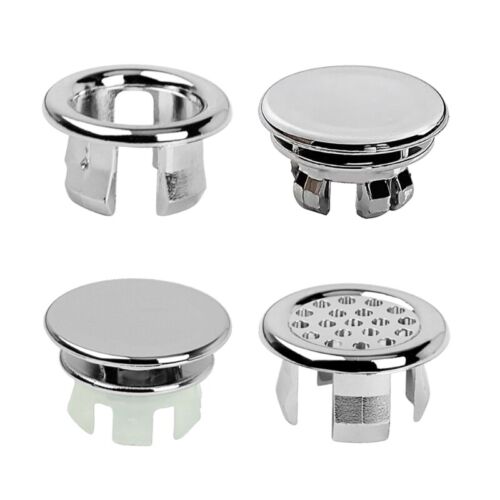 4pcs Sturdy Stainless Steel Sink Overflows Covers Portable Fit for Most Basins