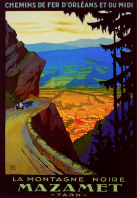 400399 Chemins de Fer La Montagne noire Mazamet Travel WALL PRINT POSTER US