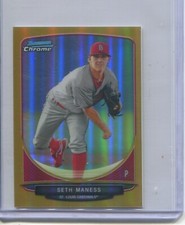 2013 Bowman Chrome Minis Gold Refractor /50 Seth Maness #243