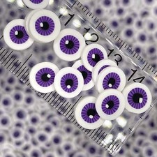 FAKE 10MM Purple Eyeball Halloween Polymer Clay Sprinkle NOT EDIBLE D24-29