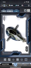 Chrome Boba Fett’s Starship Topps Star Wars Card Trader 2024 DIGITAL Rare! Bonus