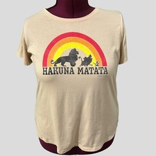Vintage Disney  s Lion King Hakuna Matata Womens T-Shirt Size 2XL
