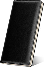 Cartera delgada mujer RFID, 11 ranuras y ventana de identificaci n