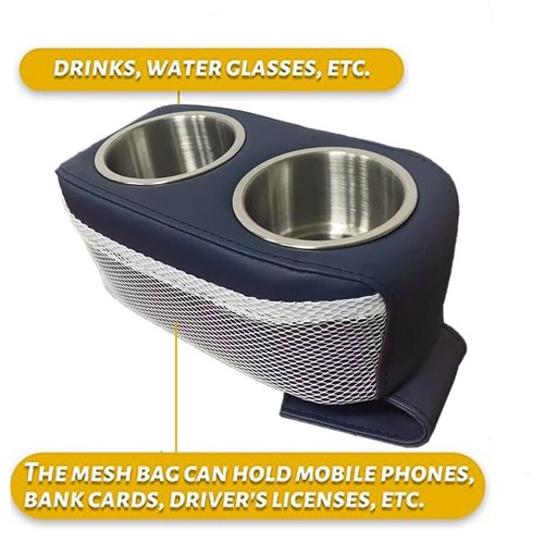 Portavasos dobles impermeables de 1 pieza para autocaravana yate barco sofá - Imagen 3 de 10
