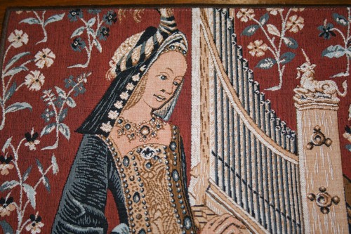 The Lady and the Unicorn Senses Tapestry Taste Hearing To My Soul Desire Cluny - Picture 20 of 31