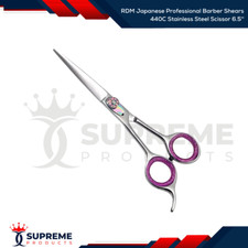 RDM Japanese Professional Barber Shears 440C Stainless Steel Scissor 6.5 ''